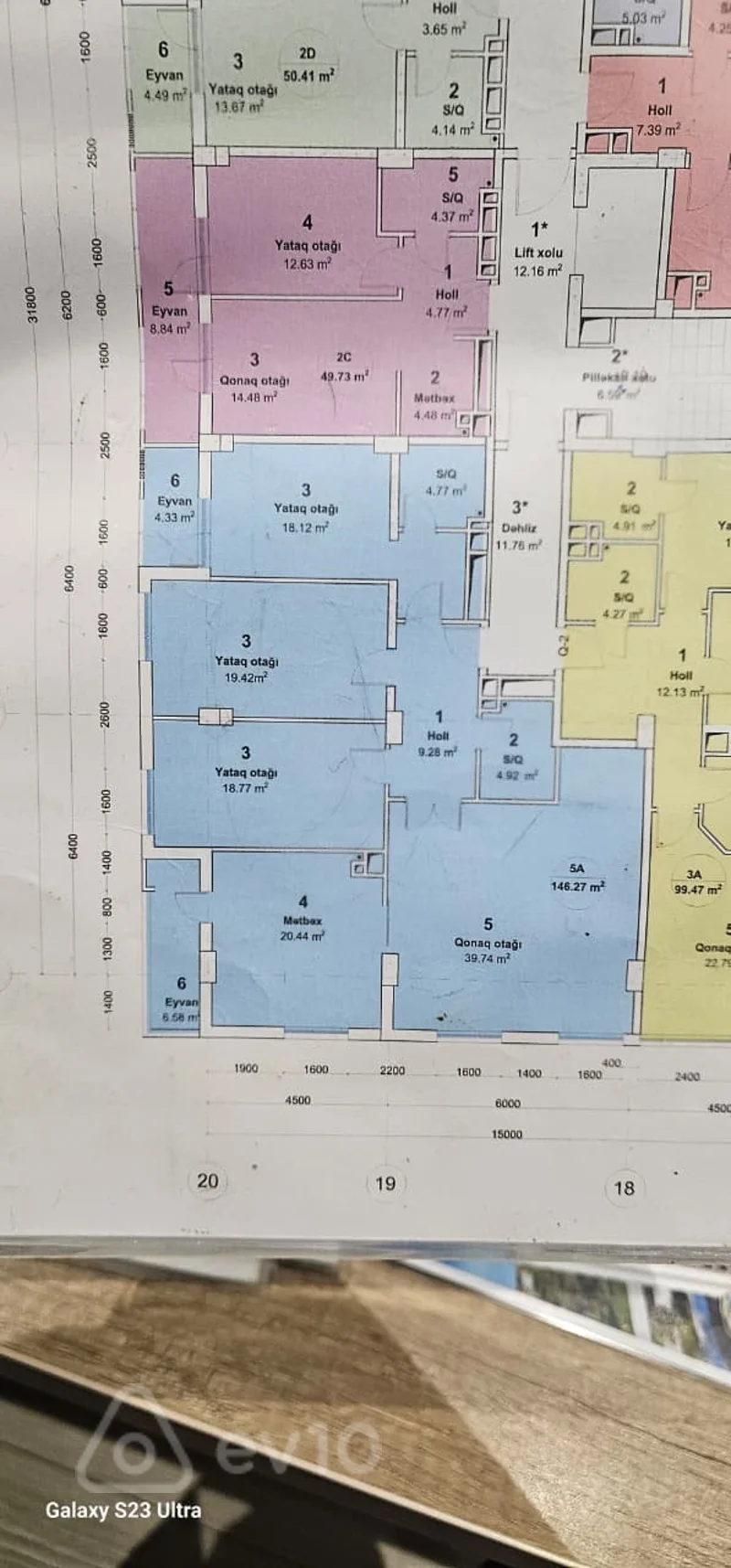 4 otaqlı mənzil, 150 m², Dərnəgül metrosunun yanı — Mənzil, Bakı (9)