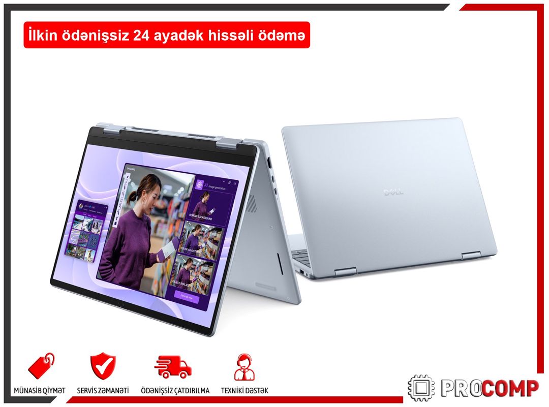Dell 14 Plus 2-in-1 DB04250 DB04250_LNL_202 — Noutbuklar, Bakı (2)
