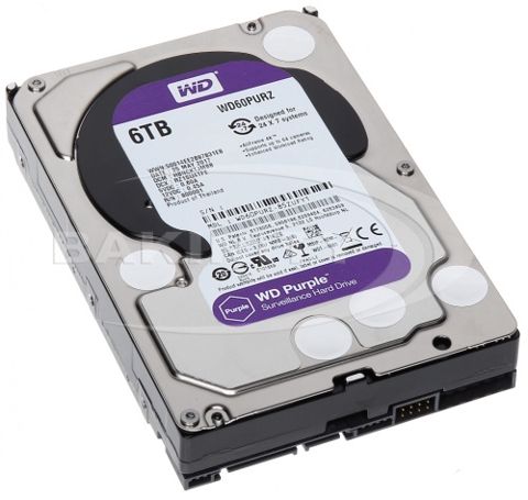 Sərt disk Western Digital Purple 6TB WD60PURZ HDD — Bakı