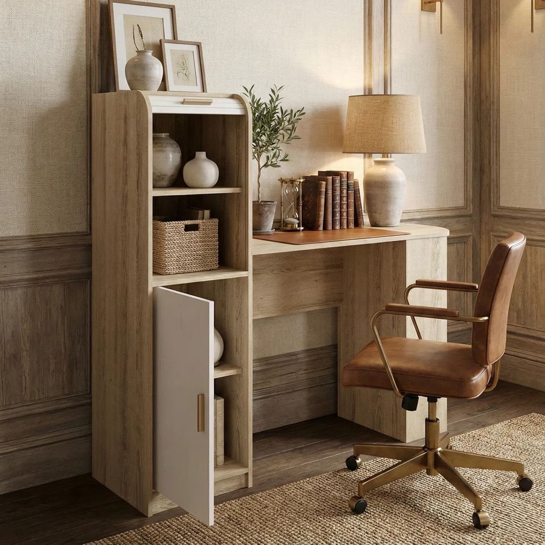 Yazı masası Elegant Wood ZARR2074, laminat, 127х120х40 sm — Mallar, Bakı (3)