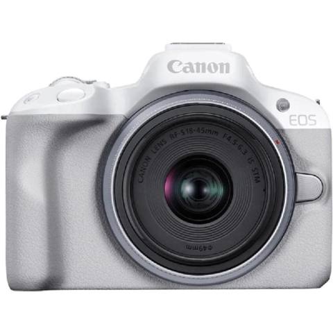 Canon Dslr Kamera EOS R50 WH + RF-S 18-45 IS STM Lens Canon EOS R50 + — Bakı