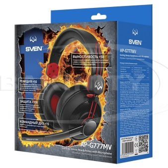Qulaqcıq Sven AP-G777MV Gaming Black-Red — Kompüterlər və noutbuklar, Bakı (2)