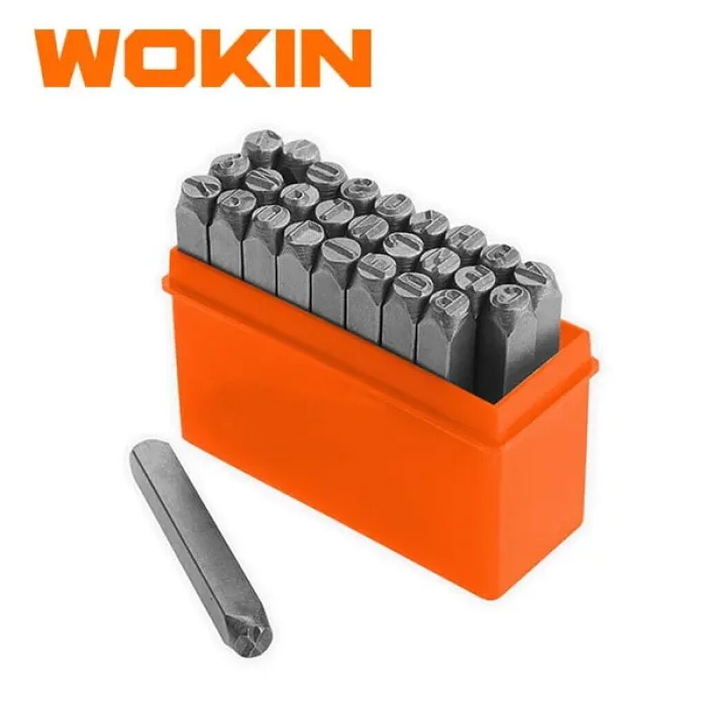 Wokın Hərfi Numarator Seti – 6 mm (Model: 257306) Metal hissələr — Müxtəlif alət dəstləri, Bakı