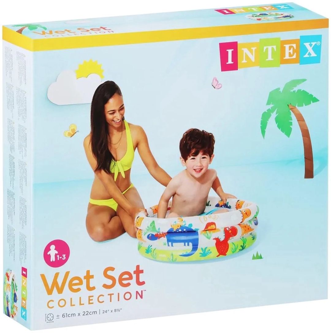 Uşaqlar üçün şişmə hovuz Intex 28TX57106T50, rəngbərəng, 61x22 sm, 28 l + 50 ədəd top hədiyyə — Hovuzlar, Bakı (2)