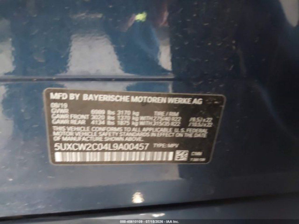 BMW X7, 3.0 L, 2019 il, 116 761 km — Avtomobillər (11)