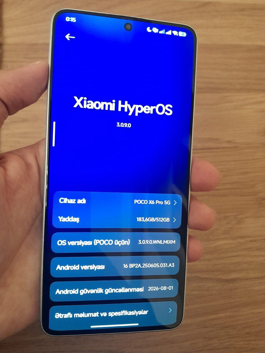 Xiaomi Poco X6 Pro Gray 512GB/12GB — Smartfonlar, Bakı (8)