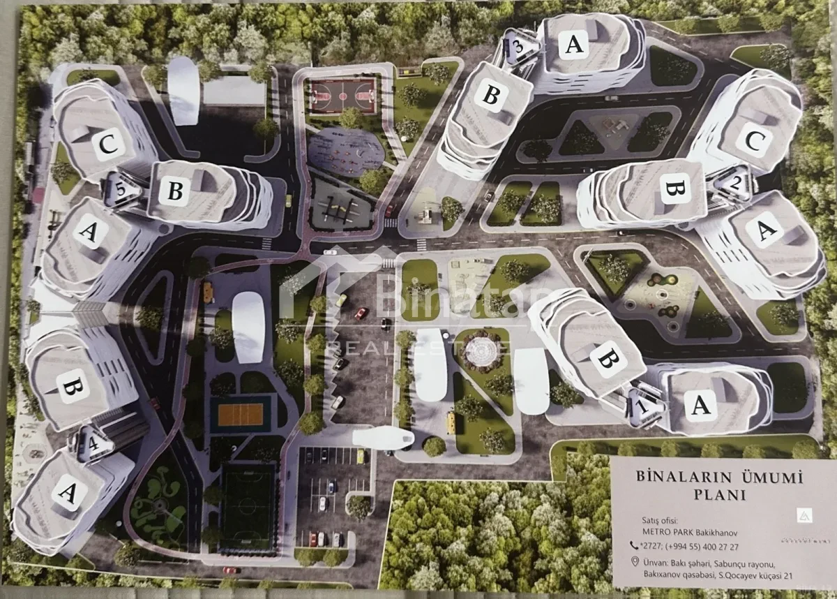 Satılır 3 otaqlı yeni tikili 98.7 m², Bakıxanov qəsəbəsi, Sabunçu rayonu — Mənzil, Bakı (3)