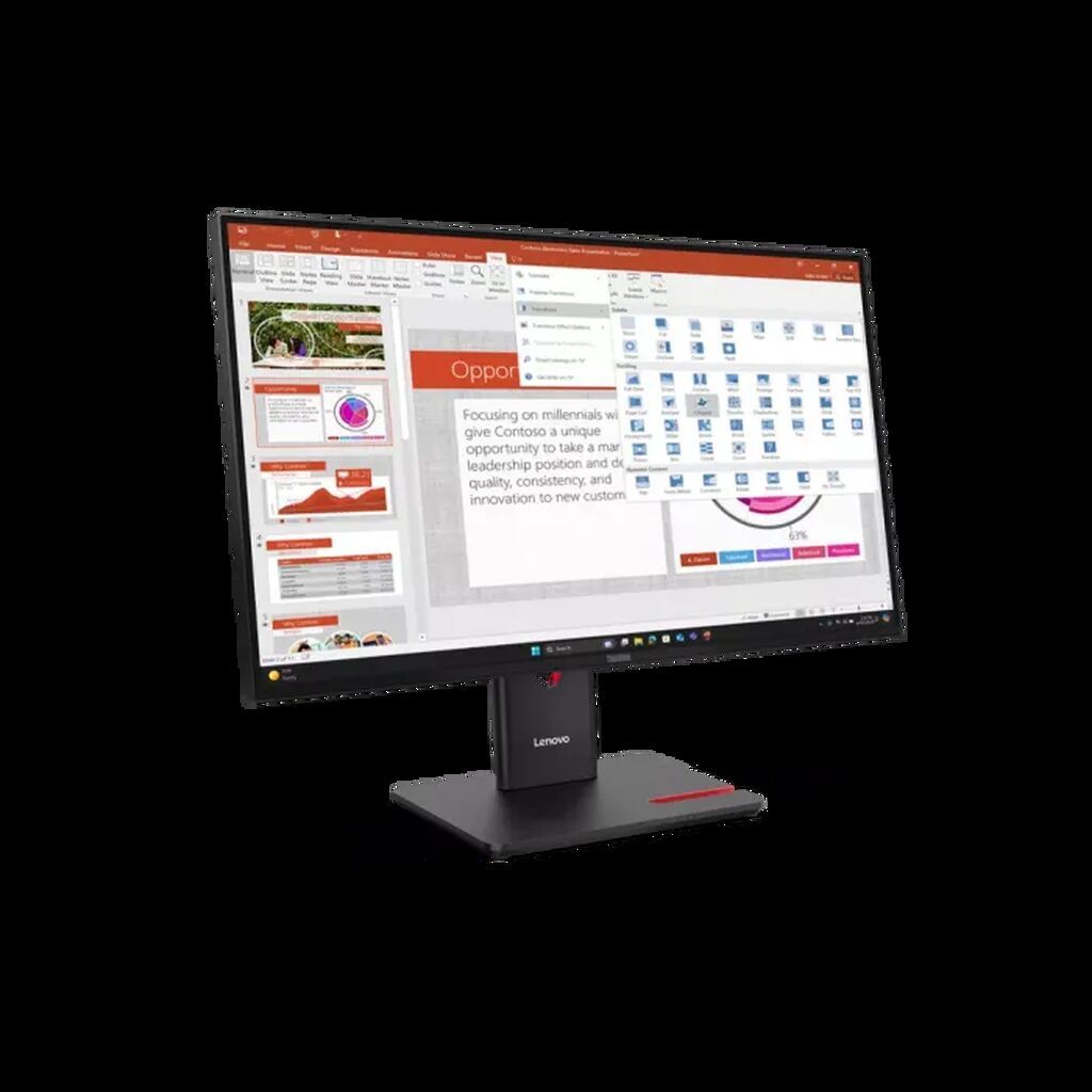 Lenovo ThinkVision T27-40 64A5MAT6EU – 27" FHD IPS 120 Hz biznes — Monitorlər, Bakı (2)
