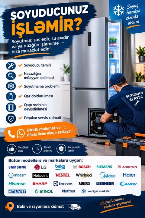 Soyuducu təmiri — Bakı