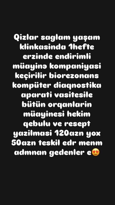 Xidmət: Biorezonans kompüter diaqnostikası ilə ümumi müayinə Təsvir — Bakı