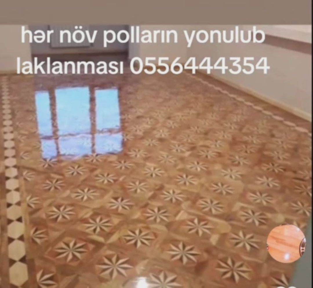 Parket yonulması — Diniyev Samir — Döşəmə və tavan işləri, Bakı