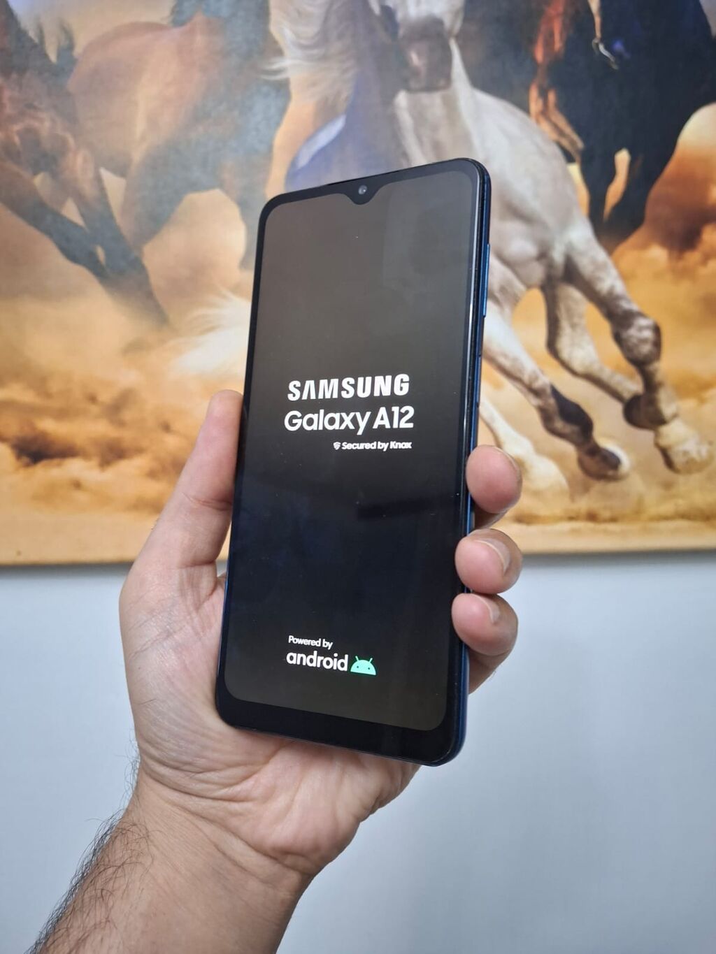 Samsung Galaxy A12, 64 GB, rəng - Göy, Barmaq izi — Samsung, Bakı