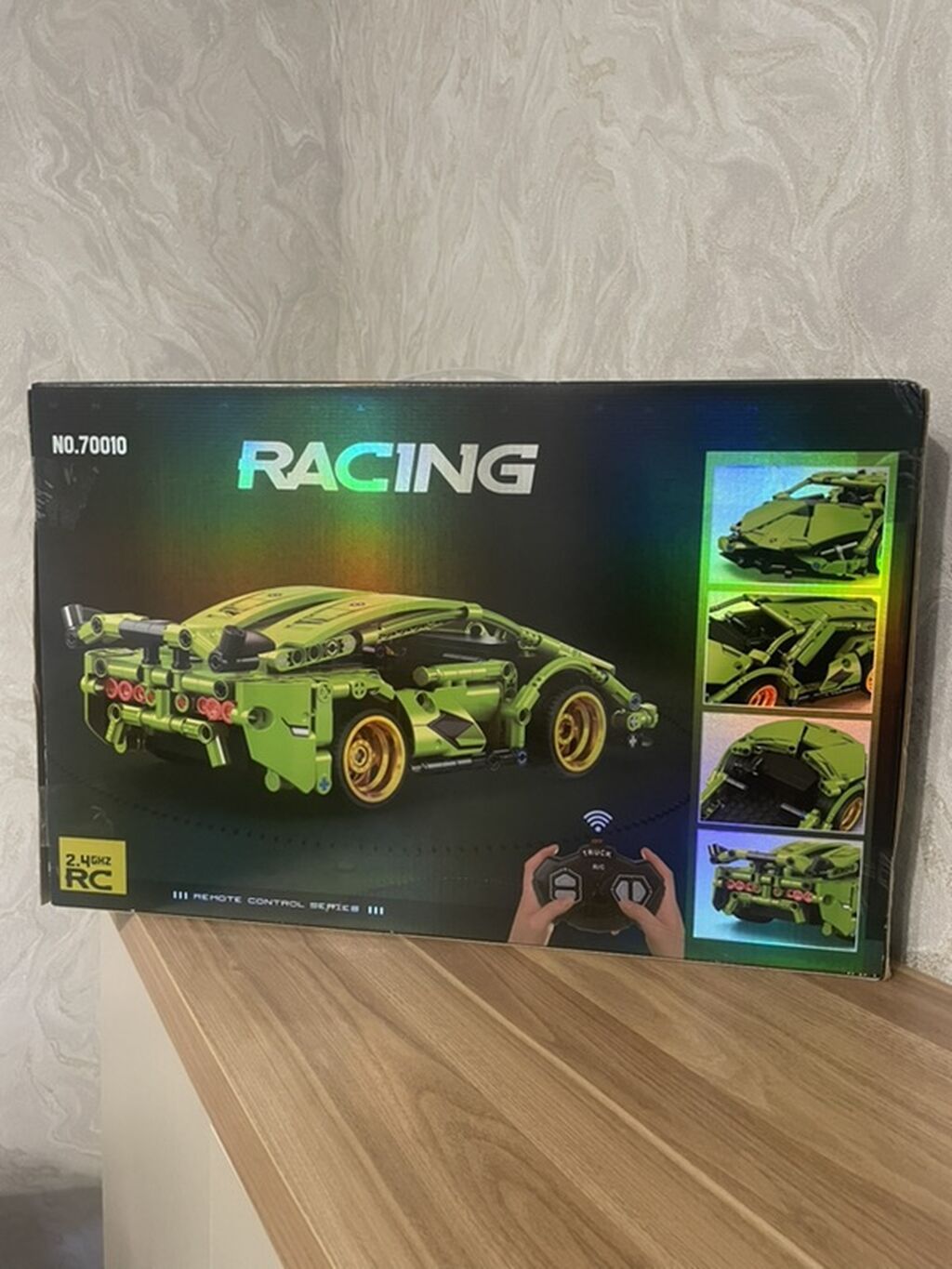 Yeni Konstruktor Lamborghini Yaşıl rəngli sport avtomobil 2.4 GHz — Konstruktorlar, Bakı (2)