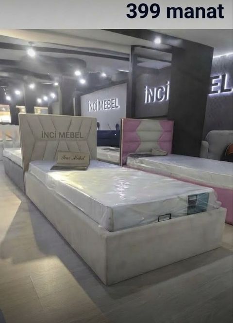 Yeni, Təknəfərlik çarpayı, Bazalı, Matras ilə, Siyirməsiz, Azərbaycan — Bakı