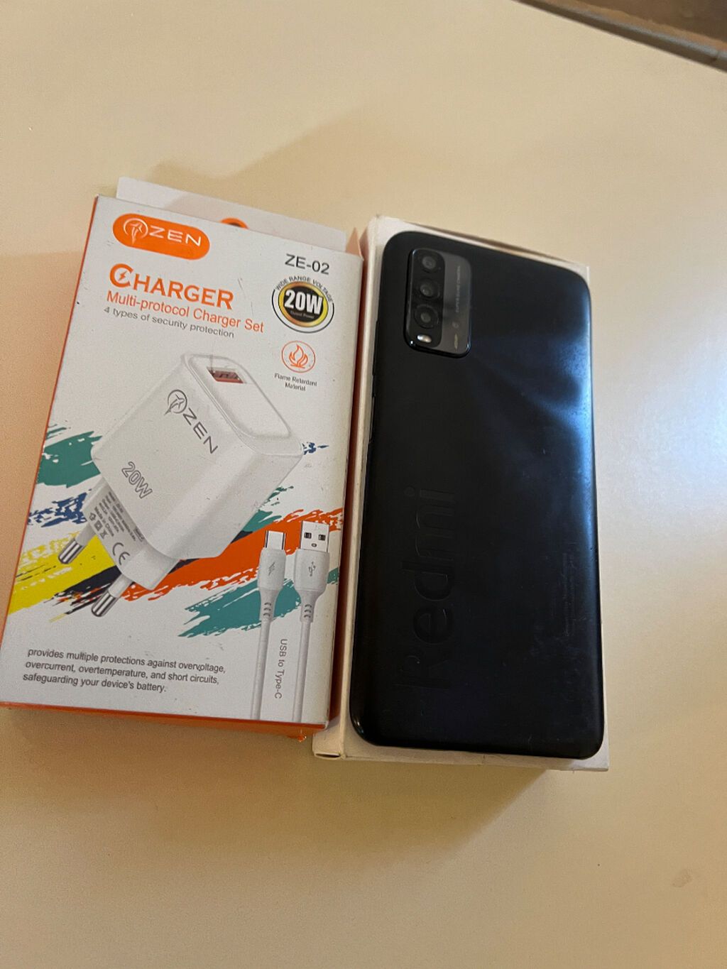 Redmi 9T, 128 GB, rəng - Qara, Face ID — Xiaomi, Bakı (4)