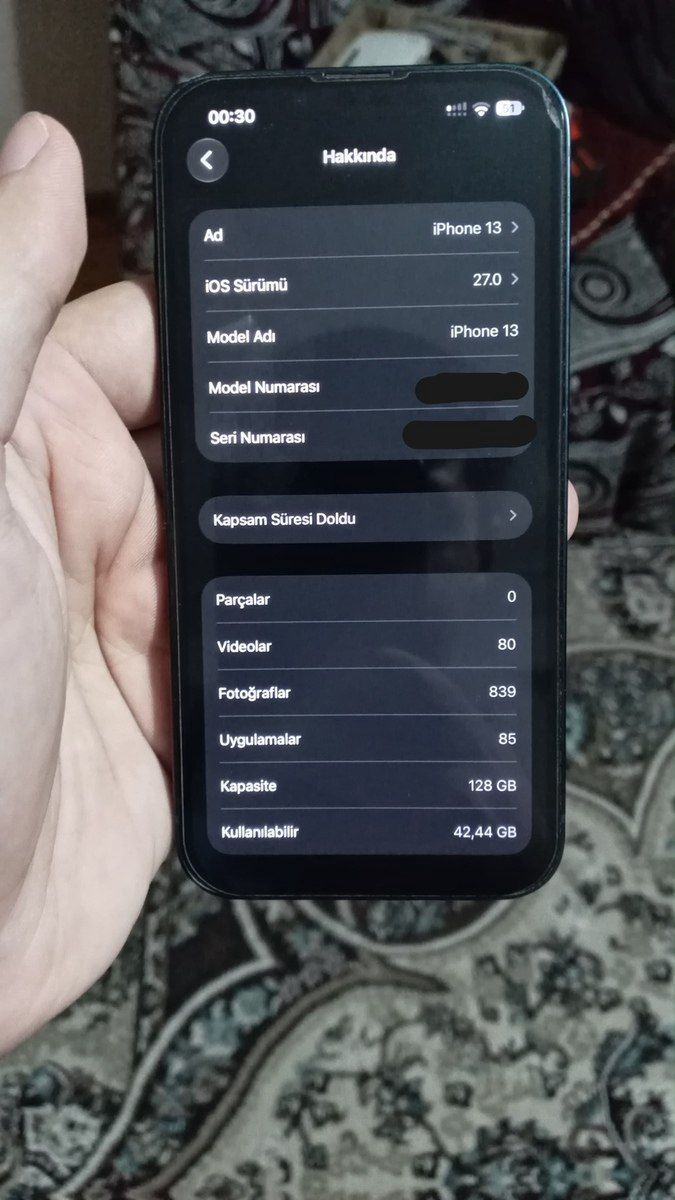 Apple iPhone 13 Midnight 128GB/4GB — Smartfonlar, Bakı (4)