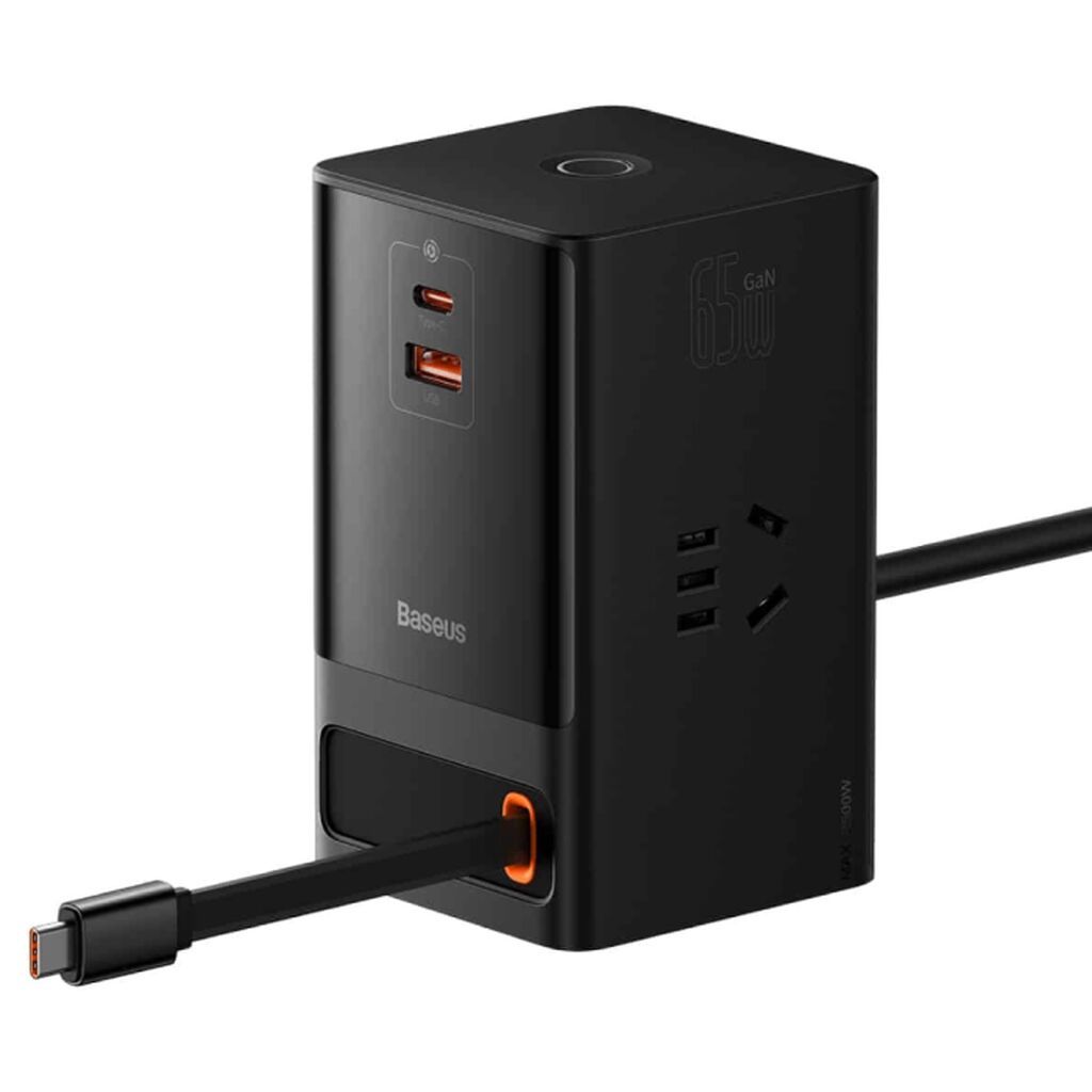Baseus PowerCombo Digital PowerStrip PSLR000001 65W Elektrik Paylayıcı — Rozlər, fişləri və keçicilər, Bakı