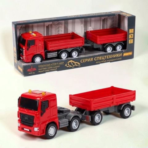 Kamaz, qoşqu, qırmızı, plastik, 3+ yaş — Bakı