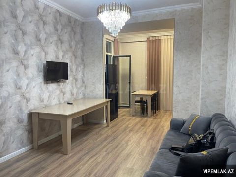Nərimanov rayonunda 2 otaqlı Yeni tikili Kirayə verilir, 80 m² — Bakı