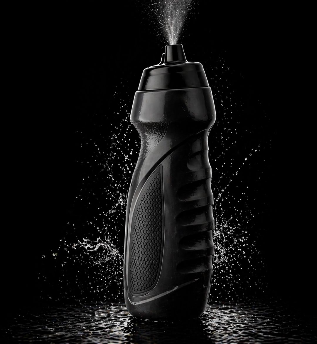 İdman su qabı Squeeze, qara, polietilen, 600 ml — Mallar, Bakı (2)
