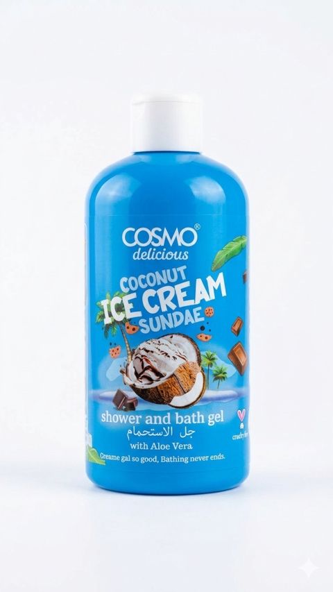 Duş geli Cosmo Delicious Coconut Ice Cream Sundae, 500 ml — Bakı