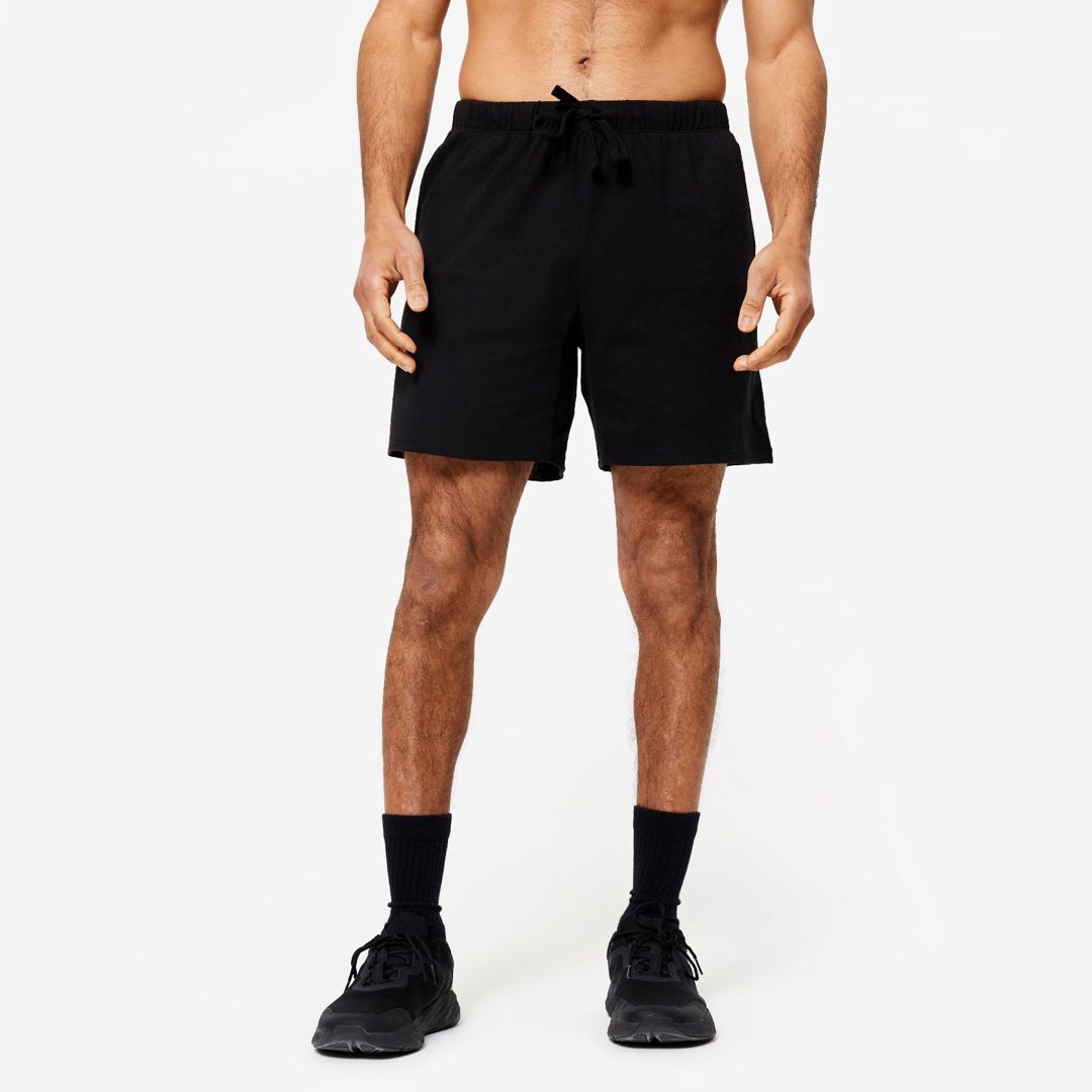 Kişilər üçün idman şortu Decathlon 8601428, qara, pambıq/poliester, ölçü L — Mallar, Bakı