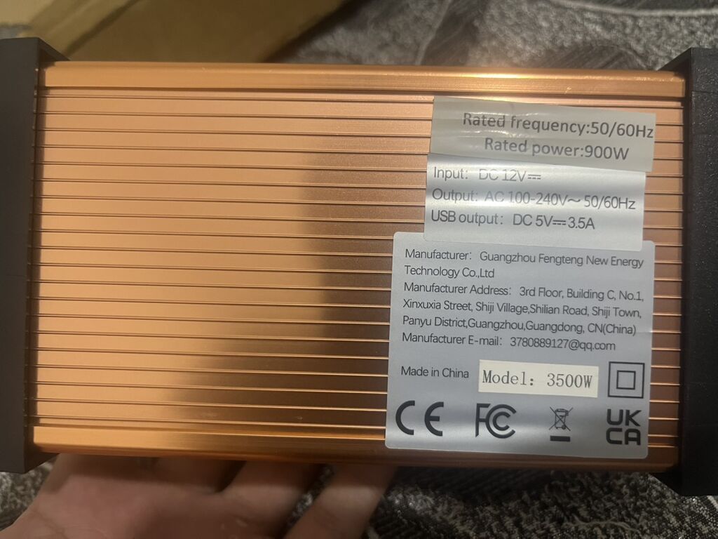 İnvertor 3500 W təzədir. Avtomabil akumulyatoru ile qoşaraq evi — Avtomobil aləti, Xırdalan