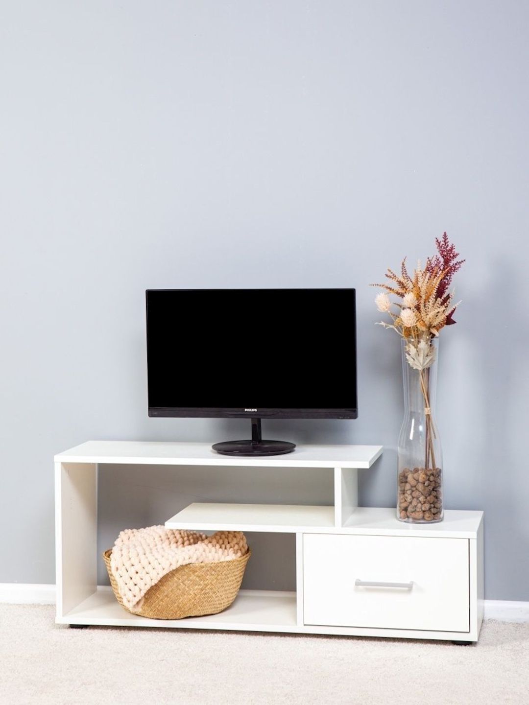 TV üçün tumba Ldsp, ağ, 44x28x104 sm — Mallar, Bakı (3)