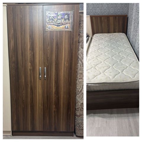 Dəst: 1 nəfərlik çarpayı + ortopedik matras + ikitaqaplı dolab - Rəng — 250 ₼ · Bakı · Yataq otağı mobilya dəstləri Dəst: 1 nəfərlik çarpayı + ortopedik matras + ikitaqaplı dolab - Rəng — Bakı