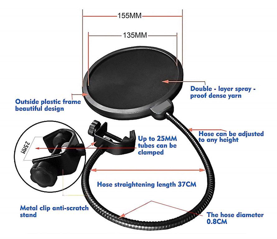 Pop filter "WS-04" — Səs texnikası, Bakı (4)