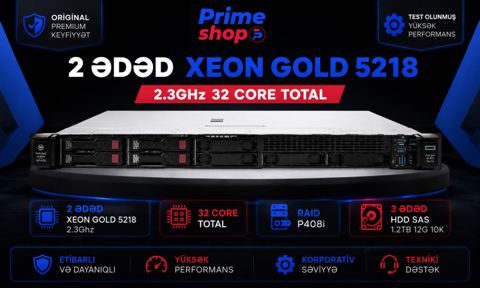 Server HPE DL360 Gen10 8SFF — Bakı