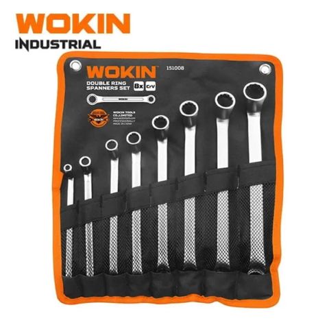 Wokın Yıldız İki Ağız Açar Dəsti – 8 parça, 6–22 mm, CrV, xrom örtüklü — Bakı