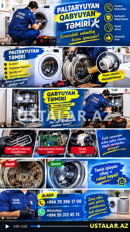 Paltaryuyan ustası — Elektrik cihazlarının təmiri və quraşdırılması, Bakı (2)