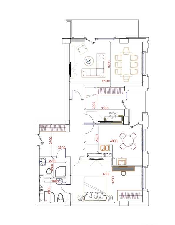Satılır 2 otaqlı yeni tikili 117 m² — Mənzil, Bakı (4)