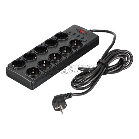 Uzatma kabeli 2E (Surge Protector), 10 Rozetka, 3 m, 3×USB-A + 1×USB-C, Qara (2E-SP10M3USBBK) — 79.99 ₼ · Bakı · Elektrika Uzatma kabeli 2E (Surge Protector), 10 Rozetka, 3 m, 3×USB-A + 1×USB-C, Qara (2E-SP10M3USBBK) — Bakı