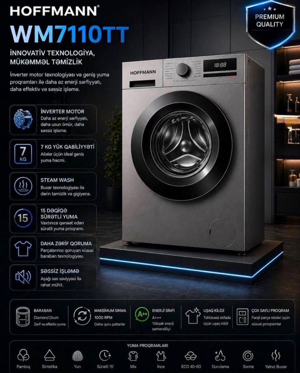 Hoffmann WM7110TT paltaryuyan — Ev texnikası, Bakı