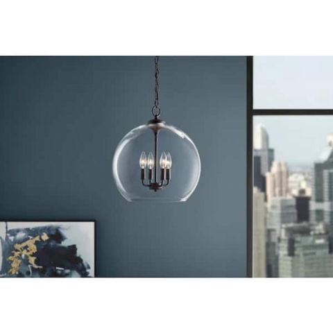 Asqı lampası 16” 4-Light Matte Black — Bakı