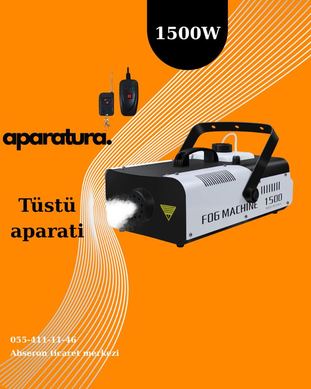 Tüstü effekti ilə səhnəni canlandırın 1500W Tüstü Aparatı — Digər, Bakı