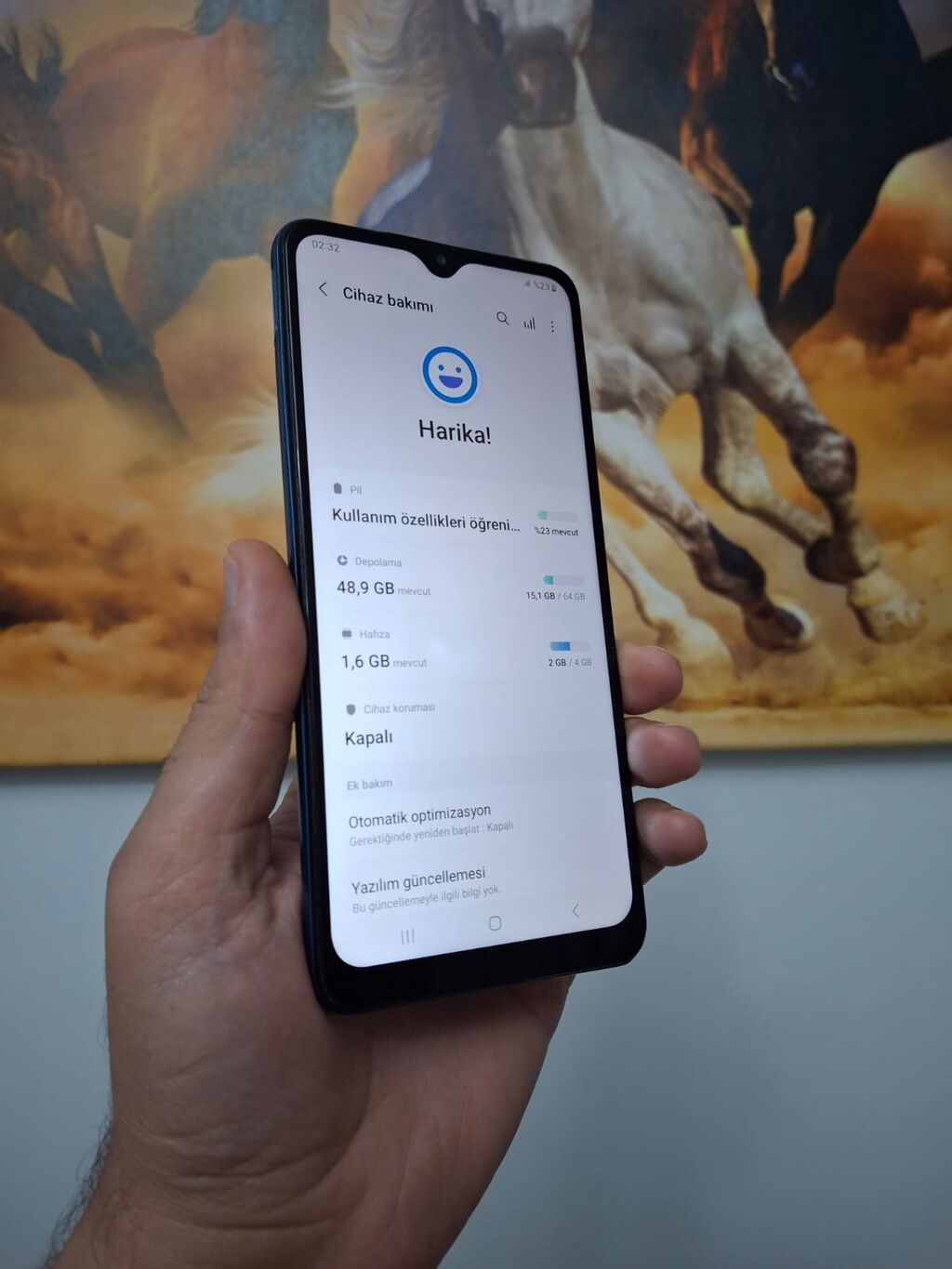 Samsung Galaxy A12, 64 GB, rəng - Göy, Barmaq izi — Samsung, Bakı (3)