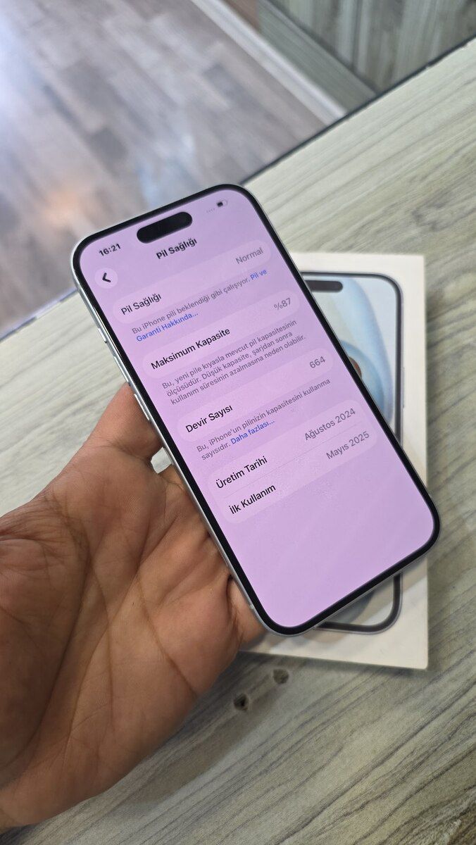 Apple iPhone 15 Blue 128GB/6GB — Smartfonlar, Bakı (2)