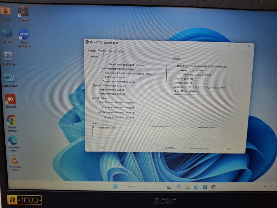 Acer Aspire I7 1355U 16GB Ram 512GB SSD — Noutbuklar, Bakı (9)