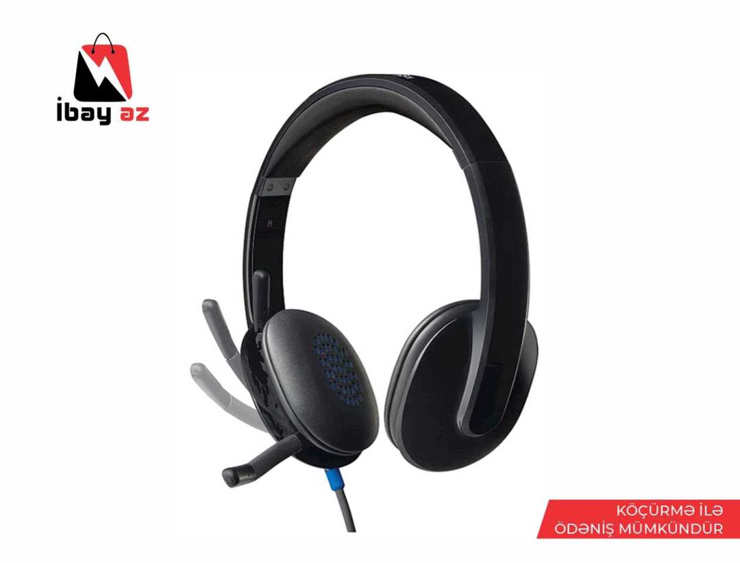 Qulaqlıq "Logıtech Corded USB Headset H340 - Black" — Səs texnikası, Bakı
