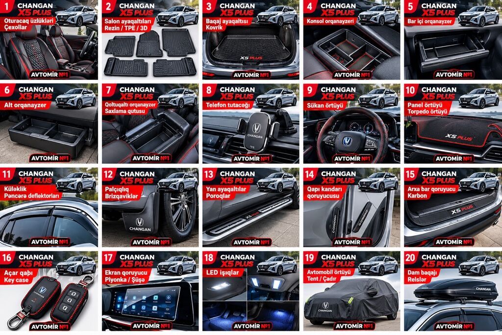 Changan oshan X5 plus üçün bütün aksesuarlar Changan X5 Plus — Digər, Bakı (2)