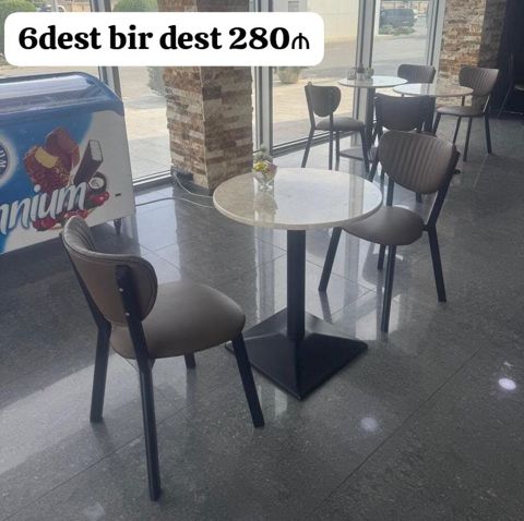 6dest Kafe restoran uçun masa desti satılır *bir dest 280₼* — Vasitəçi Nərgiz