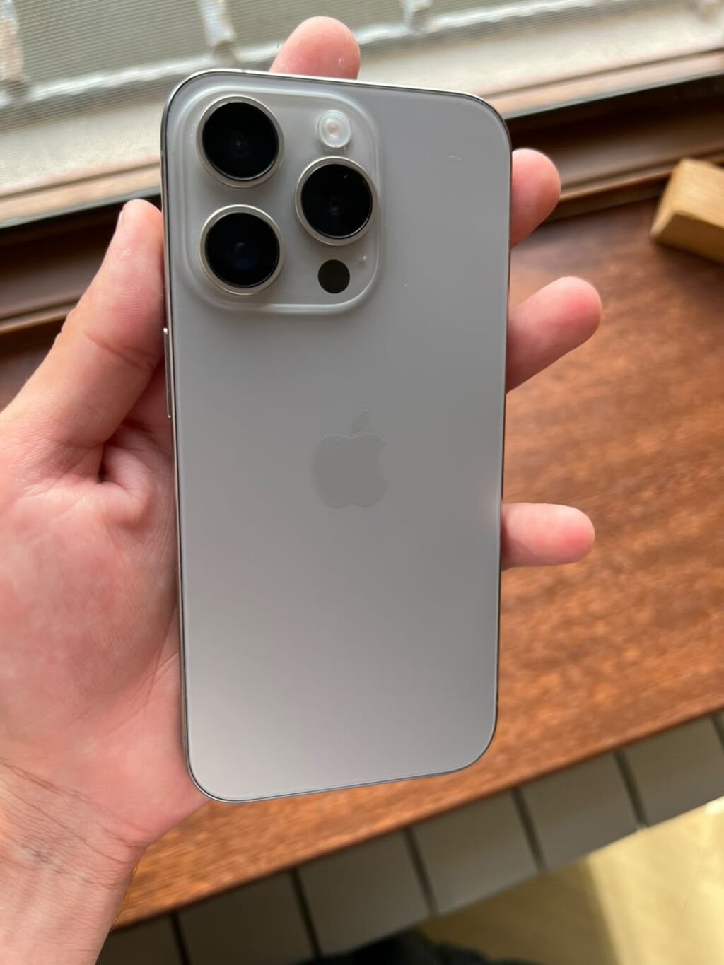 IPhone 15 Pro, Natural Titanium, Face ID — Apple iPhone, Digah