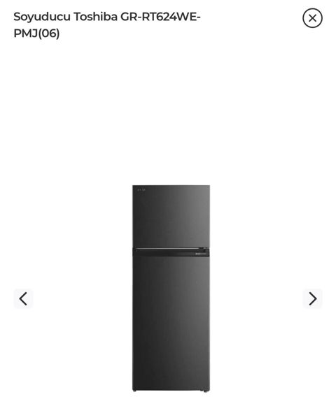 Soyuducu Toshiba GR-RT624WE-PMJ(06) — Bakı