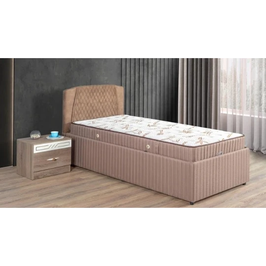 Çarpayı "Optimal" Bazalı W900 Perso-12 / Boz - 960 x 1100 — Mebel, Bakı