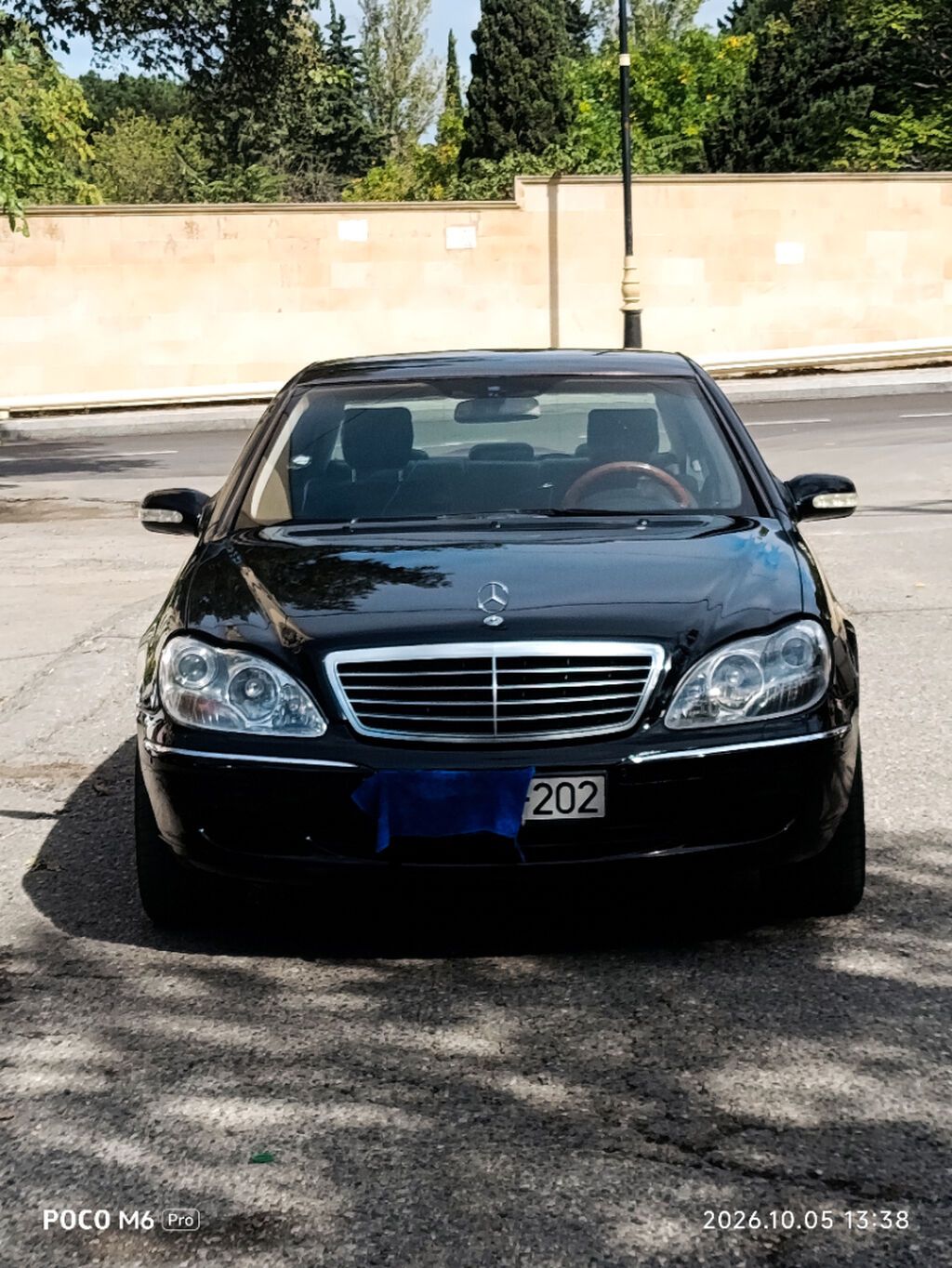 Mersedes S320 Muherrik3200 Reng qara Oturucu arxa Karobka aftamat — Avtomobillər, Bakı (4)