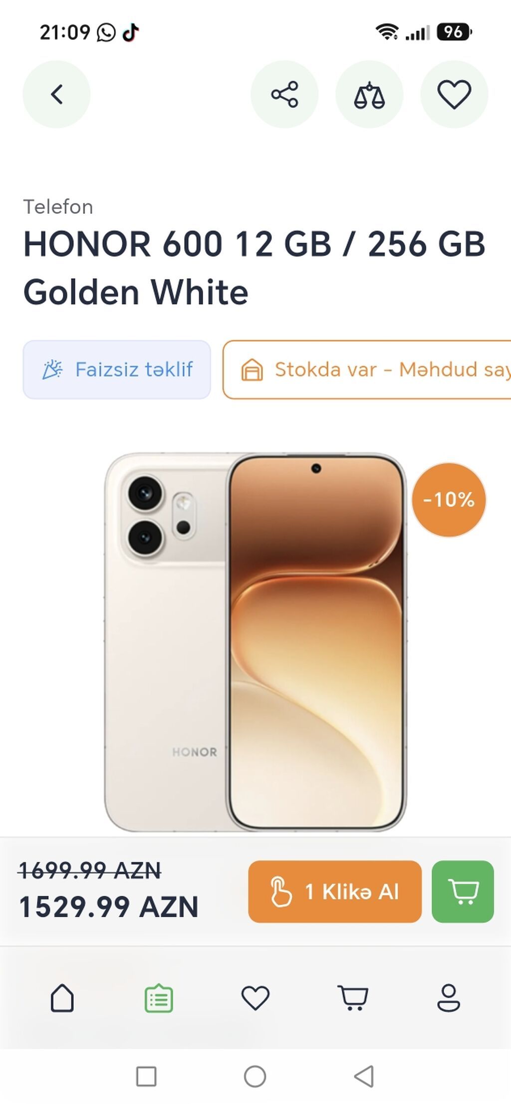 Honor 256 GB, Barmaq izi — Honor, Bakı (2)