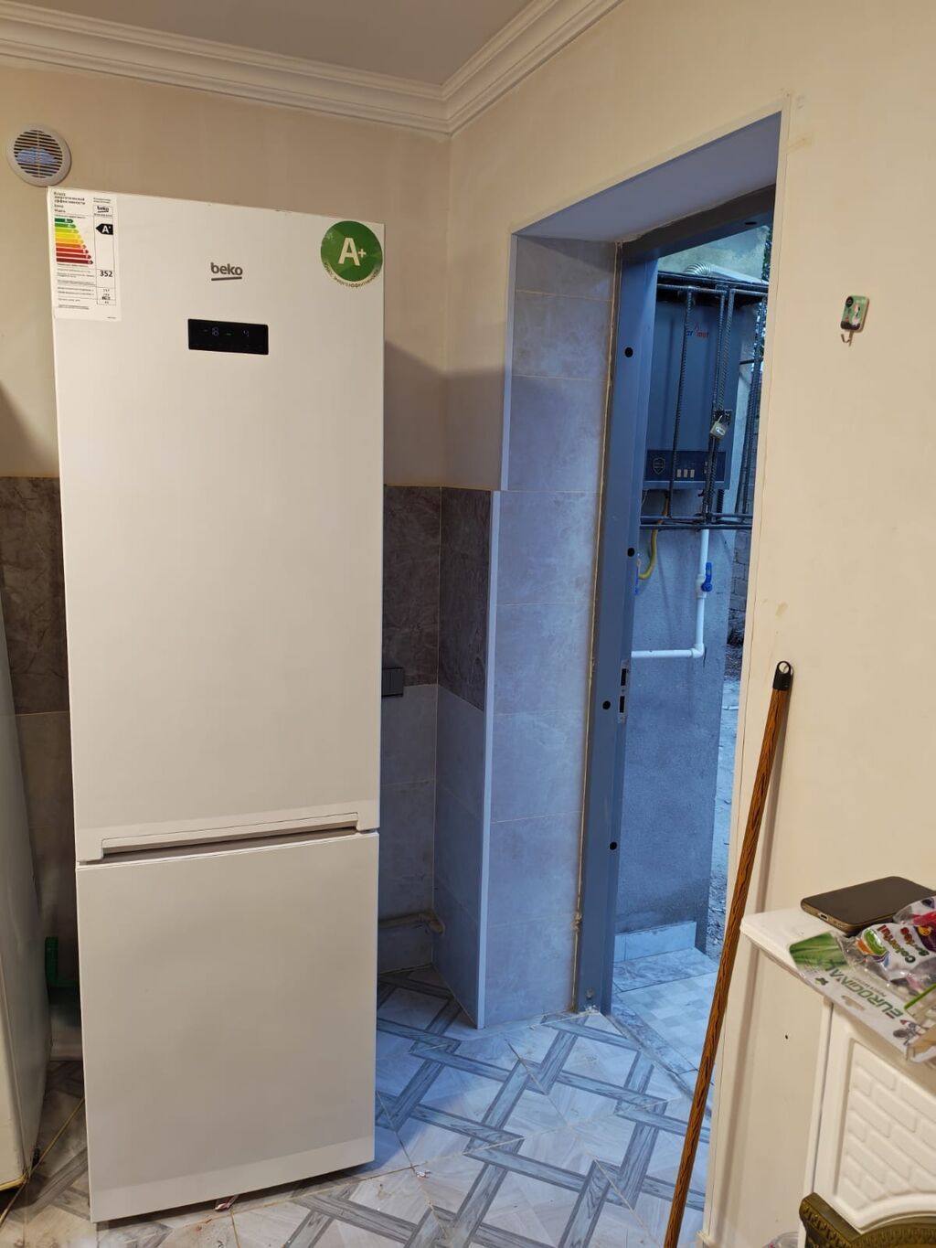 İşlənmiş 2 qapılı Beko Soyuducu Satılır, rəng - Ağ — Soyuducular, Digah (2)